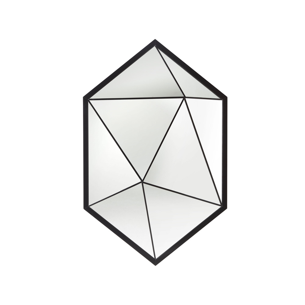 Vlad Hexagonal Black Зеркало зеркало дворцовое glasar с фацетом 108х6х86 см