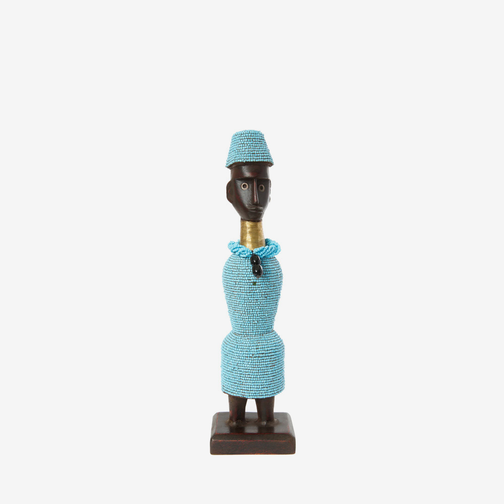 Namji Doll Blue Скульптура 35 см African Modern - фото 1