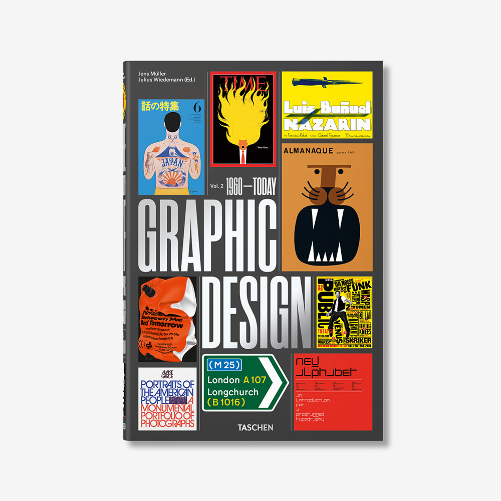 The History of Graphic Design. Vol. 2. 1960–Today XL Книга угловая полка colombo design
