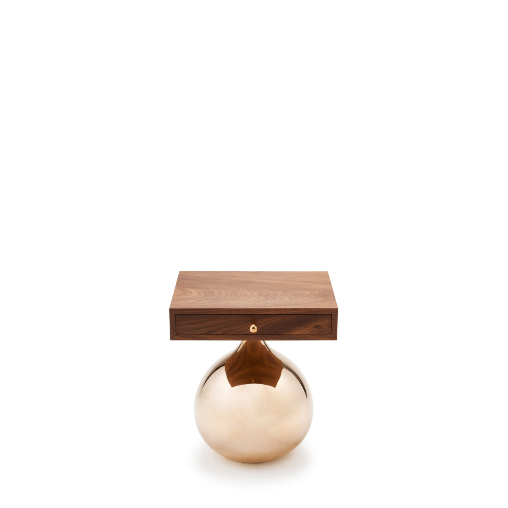 Bauble Square Стол приставной палка основа для макраме деревянная без покрытия d 2 2 × 30 см