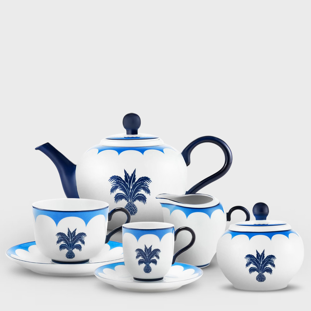 Jaipur Blue Чайно-кофейный сервиз на 6 персон regency platinum чайно кофейный сервиз на 6 персон
