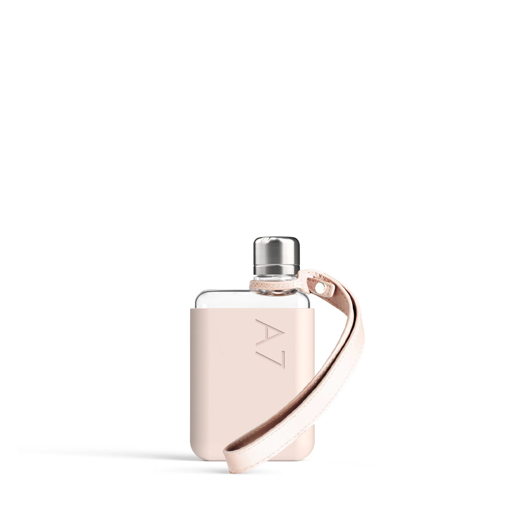 A7 memobottle Pink Бутылка с чехлом, ремешком и металлической крышкой брелок для ключей cartage кожаный