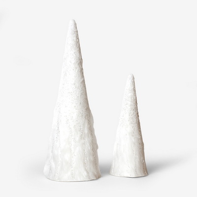 Fur Glitter Tree Cone Ель декоративная 2 шт.