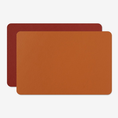 Rectangle Cognac / Bordeaux Плейсматы 2 шт.