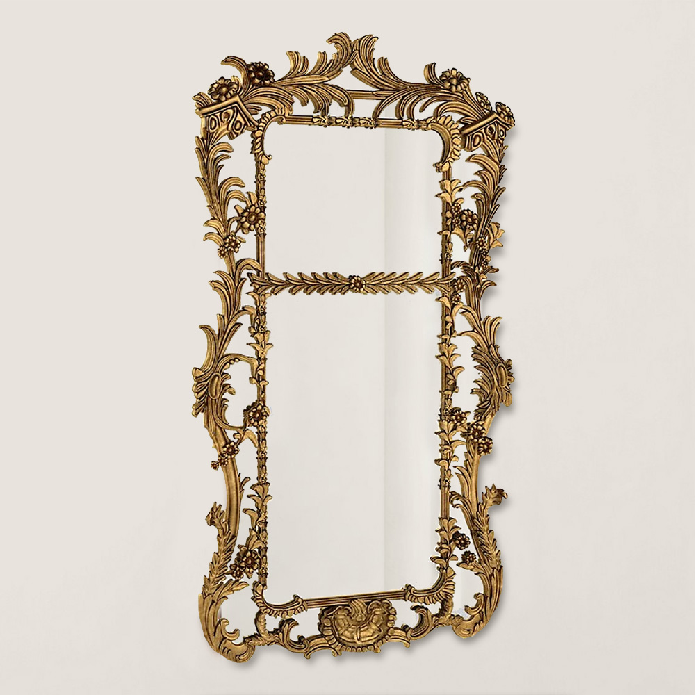 Bishopgate Зеркало репродукция в раме с декором вечерний рим