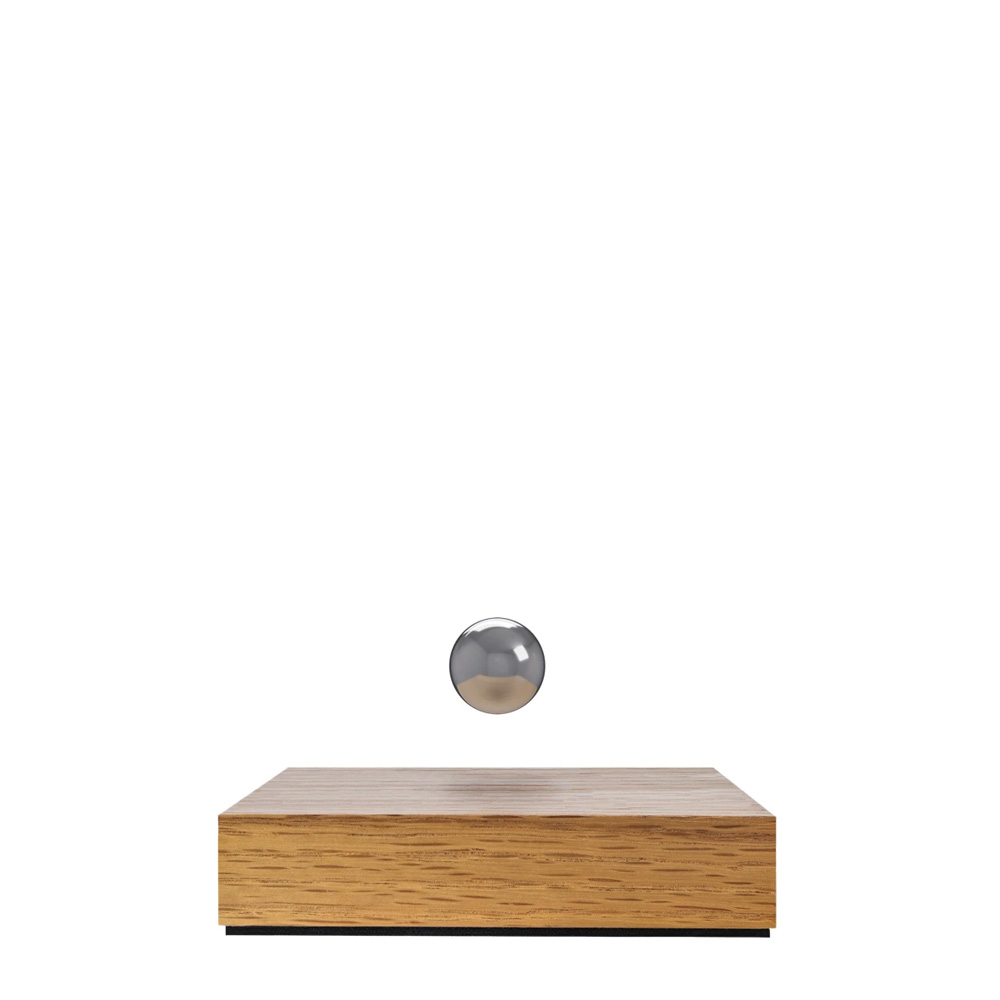 Buda Ball Oak/Chrome Шар левитирующий доска для подачи fooxwoodrus из дуба 21 см