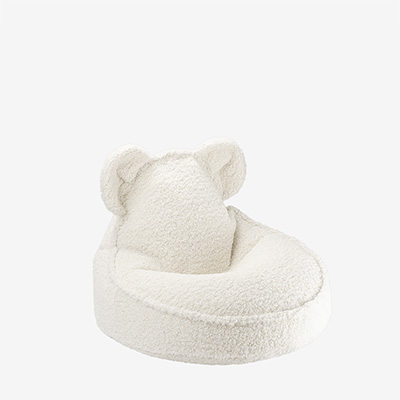 Bear Beanbag Cream White Кресло детское