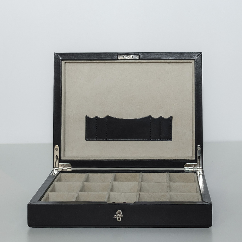 

Cufflink Box Black Шкатулка для запонок L