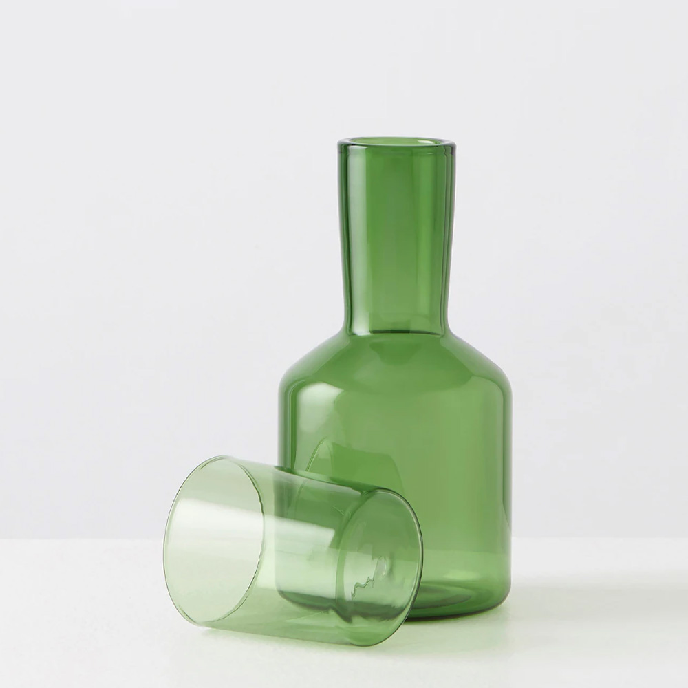J’ai Soif Green Графин со стаканом держатель со стаканом bronze de luxe