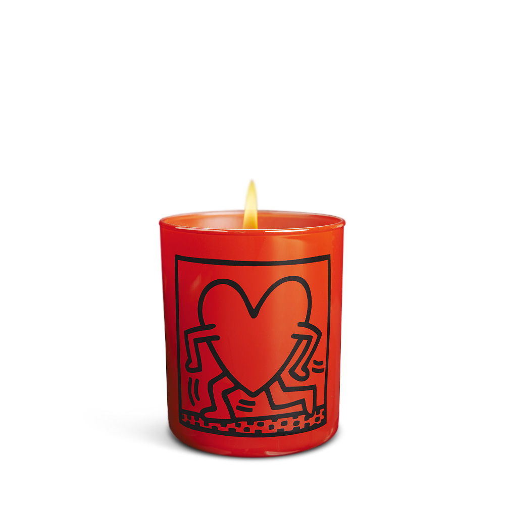 

Keith Haring Свеча Red Running Heart