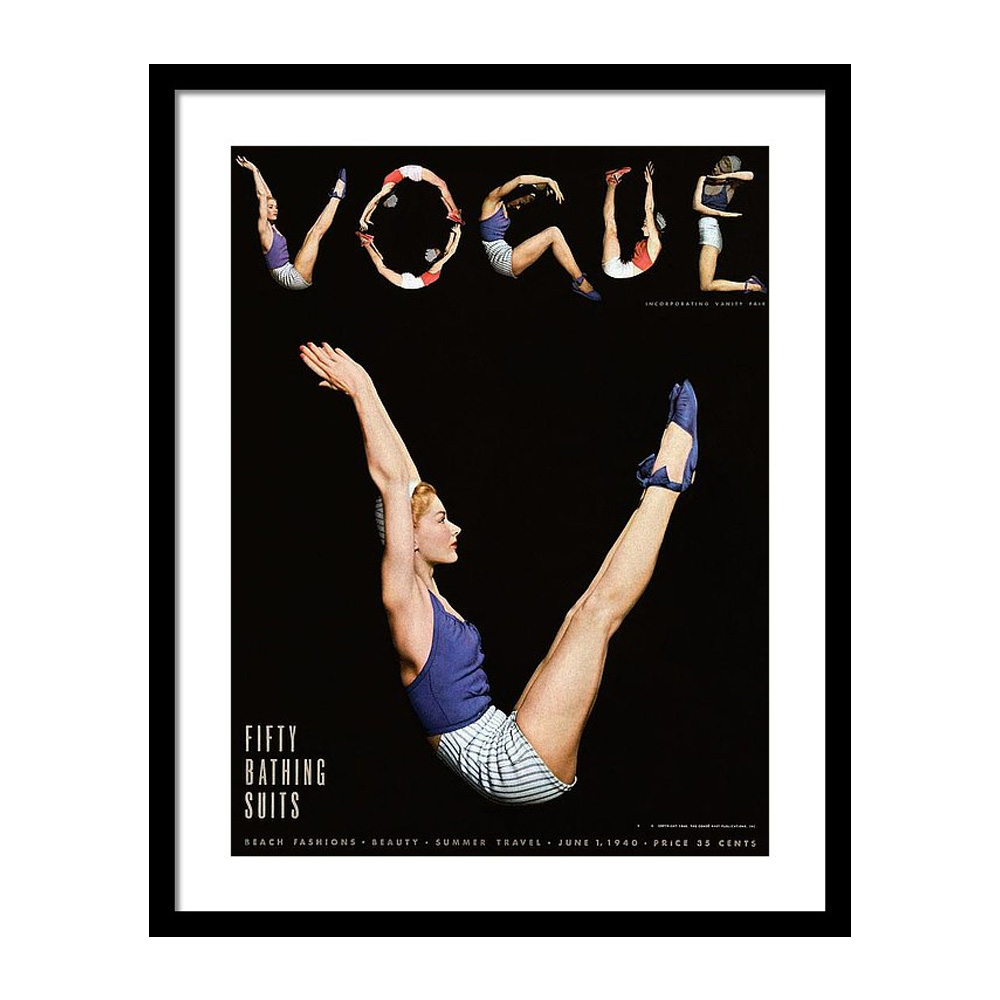 

Vogue Magazine Cover of Lisa Fonssagrives Постер