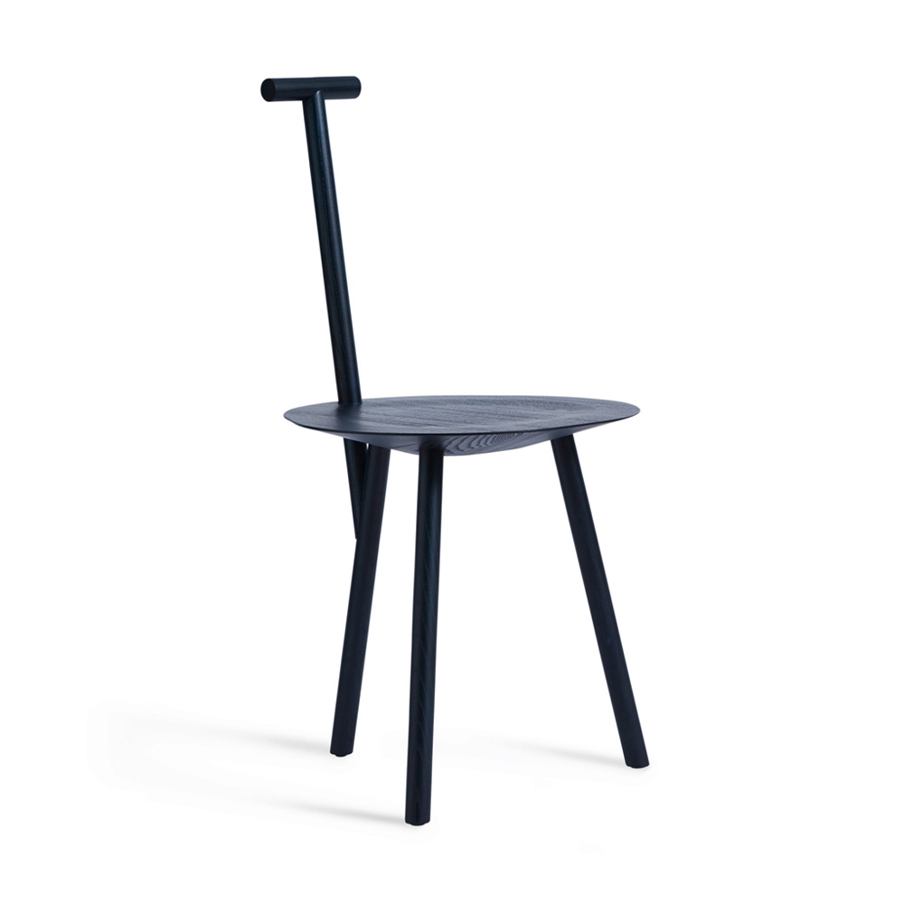 Spade Ash Stained Navy Blue Стул Please Wait to be Seated