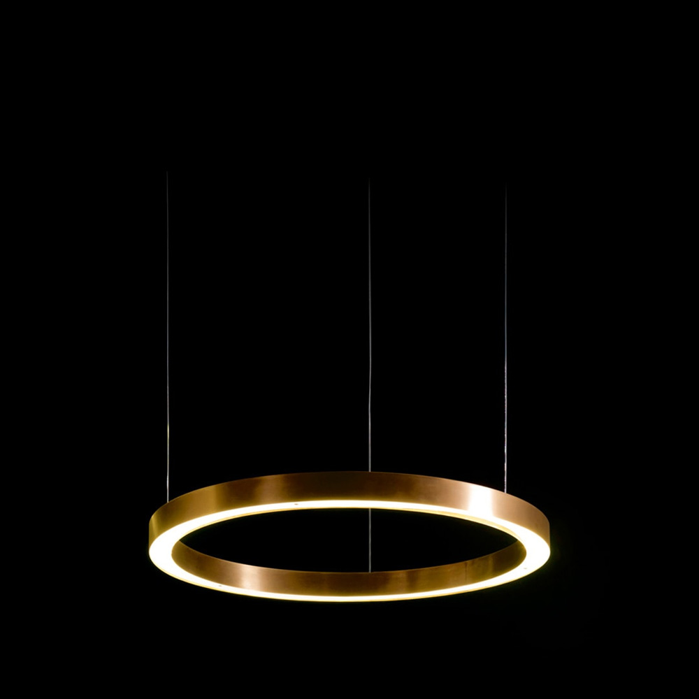 Light Ring Horizontal Brass Подвесной светильник ? 70 см люстра музыкальная с bluetooth и пультом citilux light