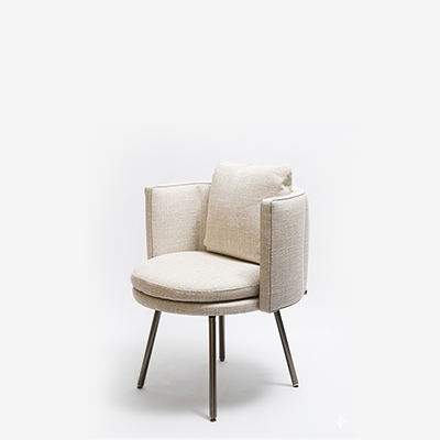 Комплект из 6 обеденных стульев Torii Ecru