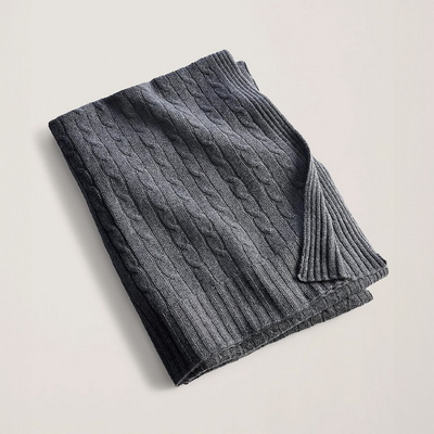 Cable Cashmere Modern Charcoal Плед