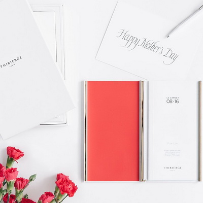 Le Carnet White Gloss - Gold/Coral Записная книжка M Le Carnet White Gloss - Gold/Coral Записная книжка M