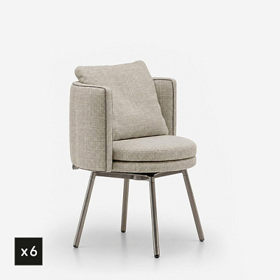 Комплект из 6 стульев Torii Ecru