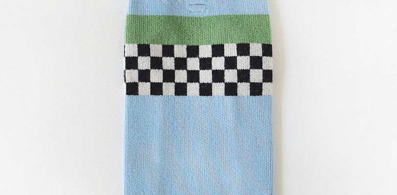 Checkerboard Blue Свитер для собак, размер 4