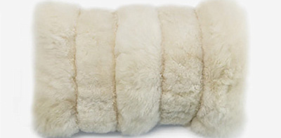 Alpaca Stripe Crema Наволочка