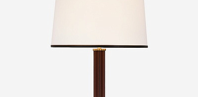 Riley Natural Brass / Saddle Настольная лампа