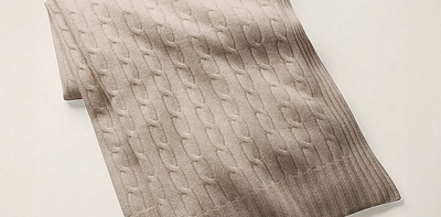 Cable Cashmere Natural Плед