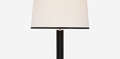 Riley Polished Nickel / Chocolate Настольная лампа