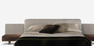 Horizonte Nightstand Ghiaccio/Argilla Кровать