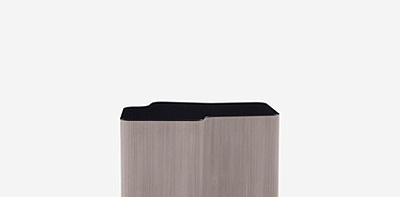 Стол приставной серый Lou 