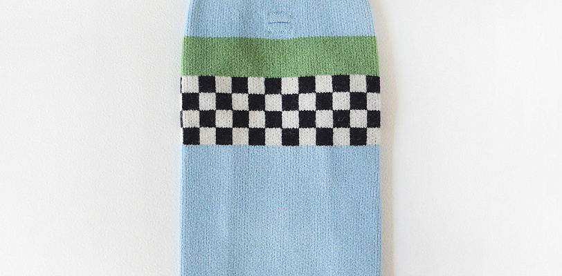 Checkerboard Blue Свитер для собак, размер 3