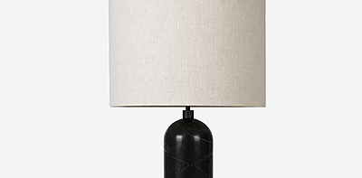 Gravity Black Marble / Canvas Настольная лампа L