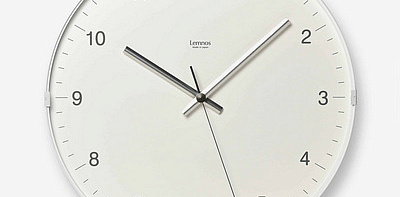 Biome White Часы настенные