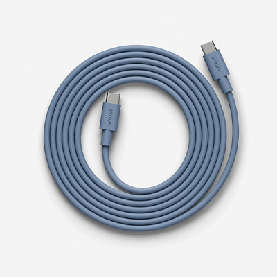 Кабель голубой USB-C to USB-C 2 м