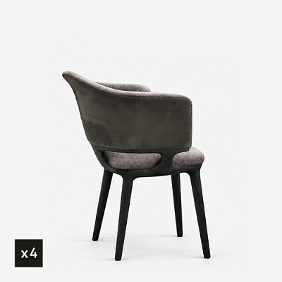 Комплект из 4 стульев Curvado