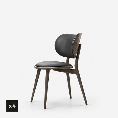 Комплект из 4 стульев The Dining Chair Sirka Grey Oak