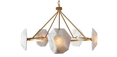 Briolette Alabaster / Satin Brass Люстра