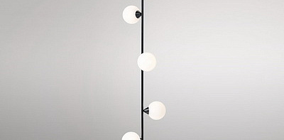 Vertical Globe Black Напольная лампа