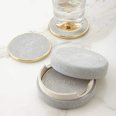 Shagreen Подставки под бокалы 4 шт Shagreen Подставки под бокалы 4 шт