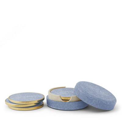 Shagreen Blue Подставки под бокалы 4 шт. Shagreen Blue Подставки под бокалы 4 шт.