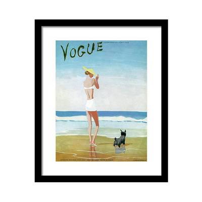 Vogue Magazine Cover Featuring a Woman on a Beach Постер Vogue Magazine Cover Featuring a Woman on a Beach Постер