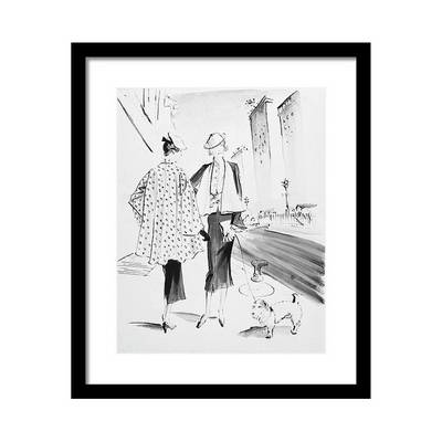 Illustration of Two Fashionable Women Постер Illustration of Two Fashionable Women Постер