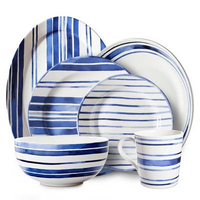 Cote D'Azur Stripe Сервиз на 6 персон Cote D'Azur Stripe Сервиз на 6 персон