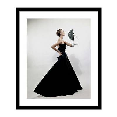 Model Wearing a Christian Dior Dress Постер Model Wearing a Christian Dior Dress Постер